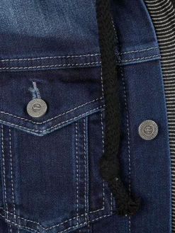 Thun Slim Fit Hoodie Navy Black Vesten