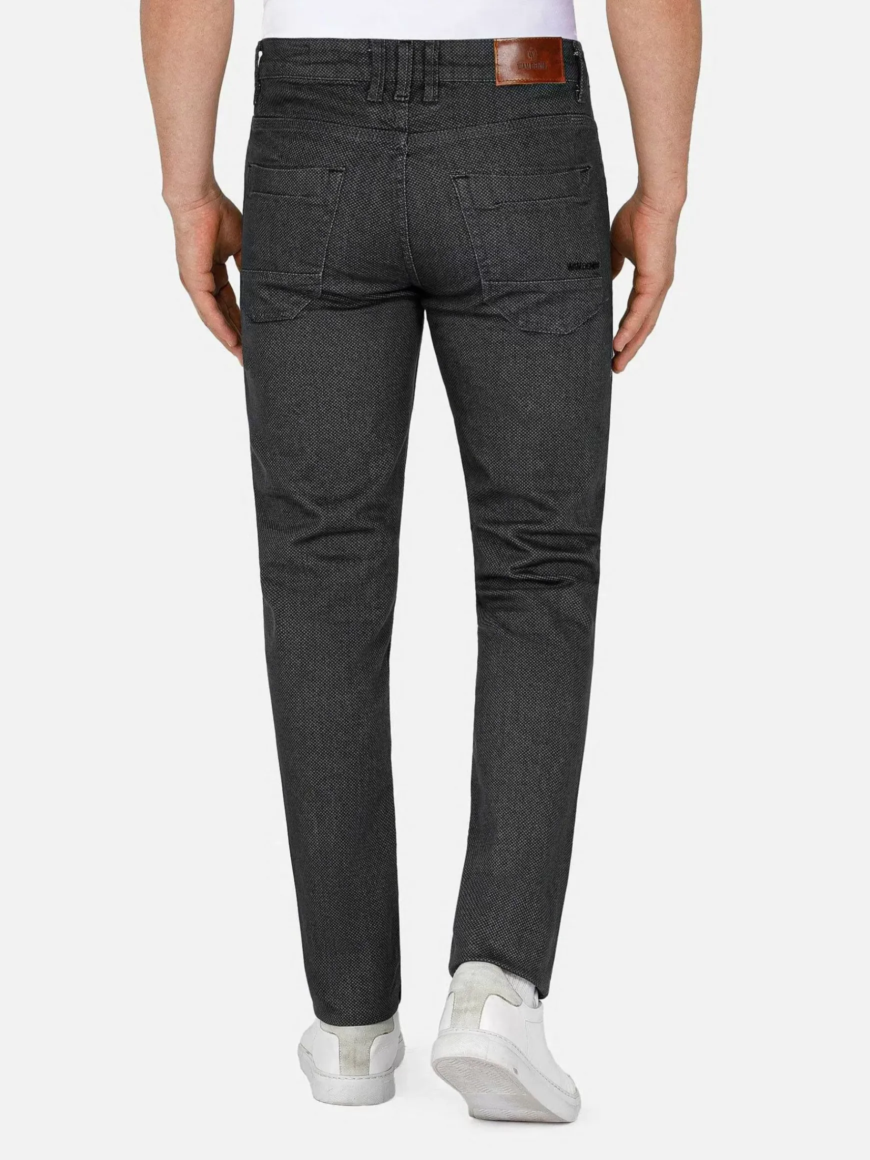 Twilight Mini Check Slim Fit Anthracite Jeans