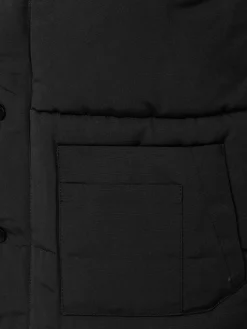 Velvet Crew Neck Black Bodywarmer