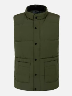 Velvet Crew Neck Green Bodywarmer