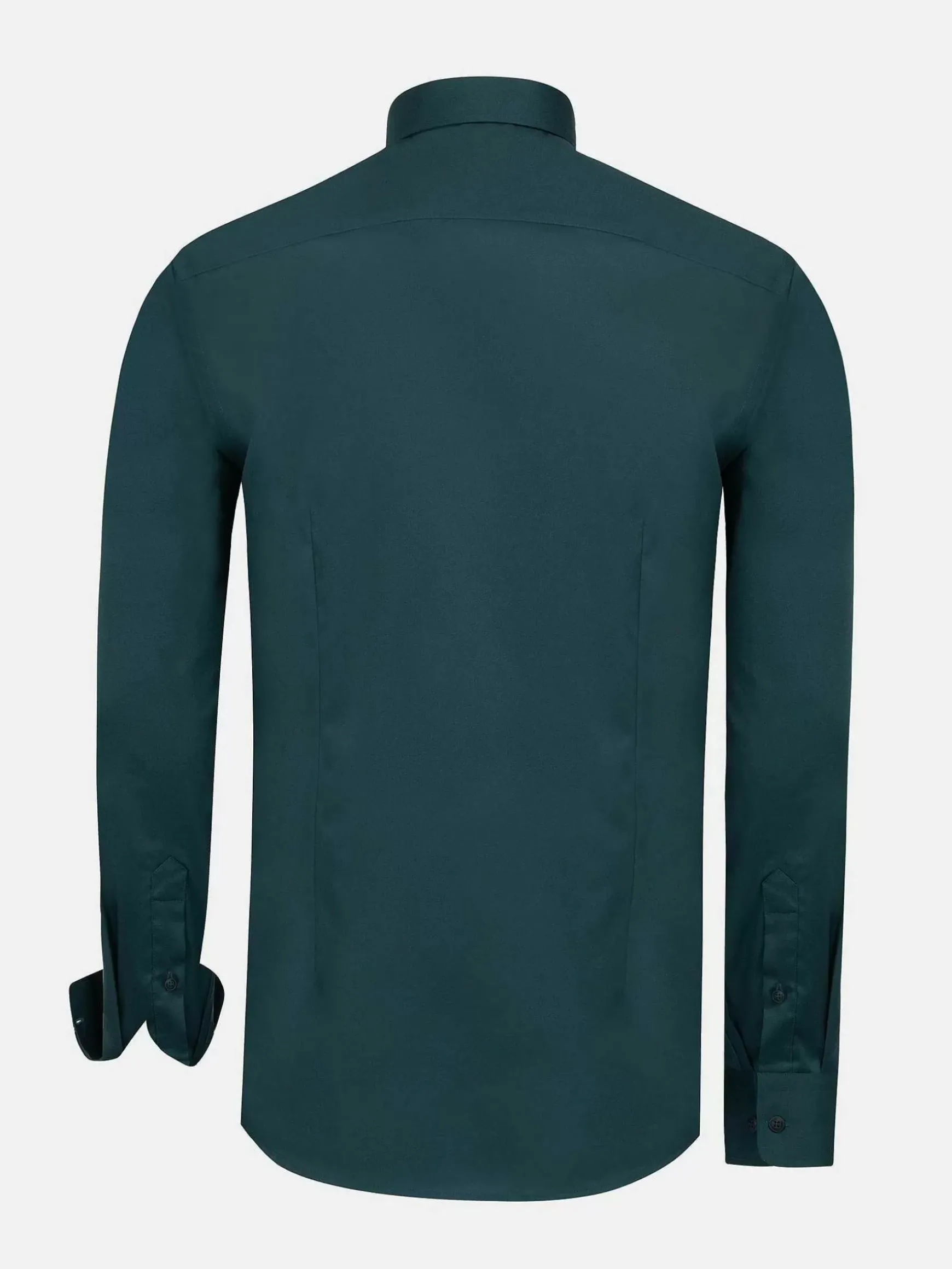 Vercelli Solid Petrol Overhemd Longe Mouw