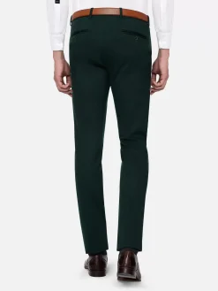 Wayne Glen Check Slim Fit Green Suit Pantalon