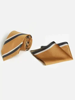 William Powell Black Orange Stropdas