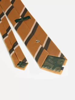 William Powell Black Orange Stropdas