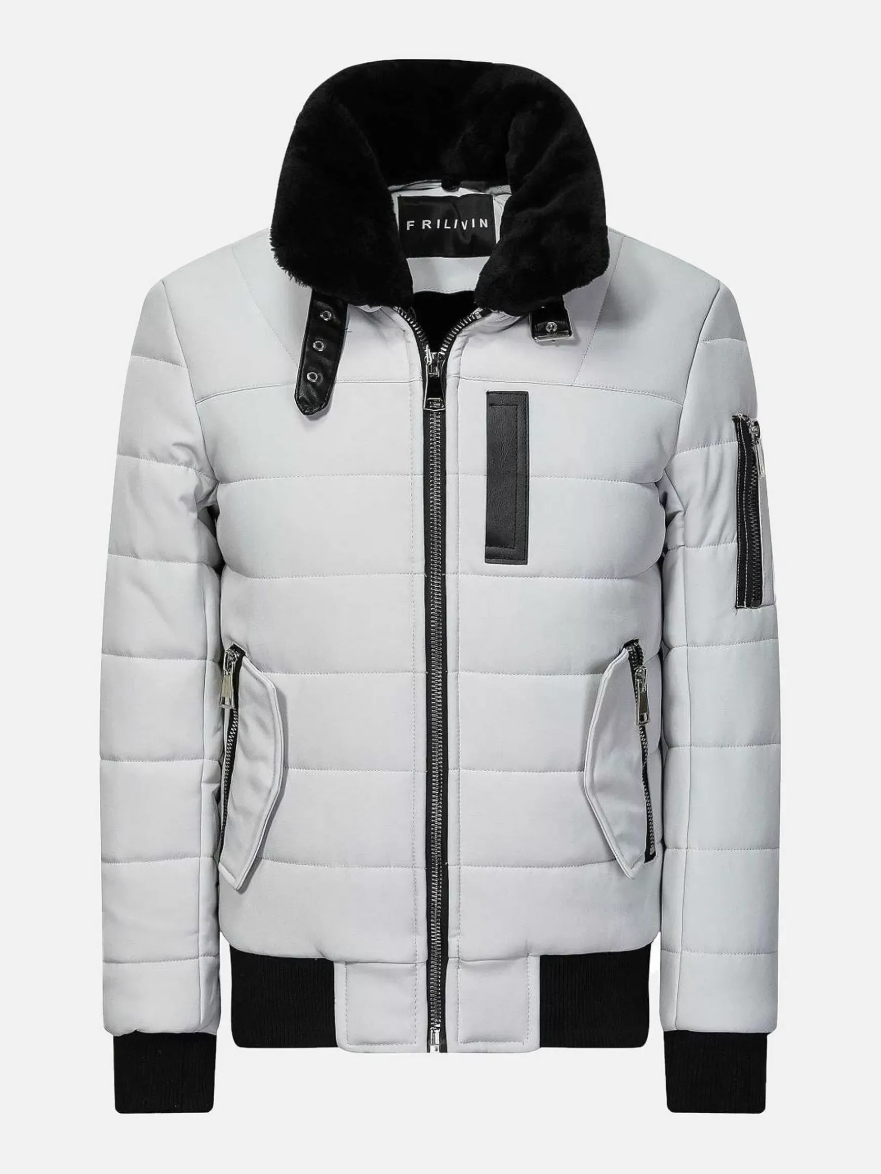 Winter Jassen Ab6608-4 Grey