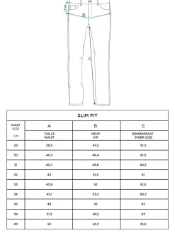 Zion Mini Check Slim Fit Navy Jeans