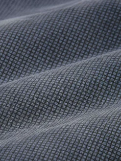 Zion Mini Check Slim Fit Navy Jeans